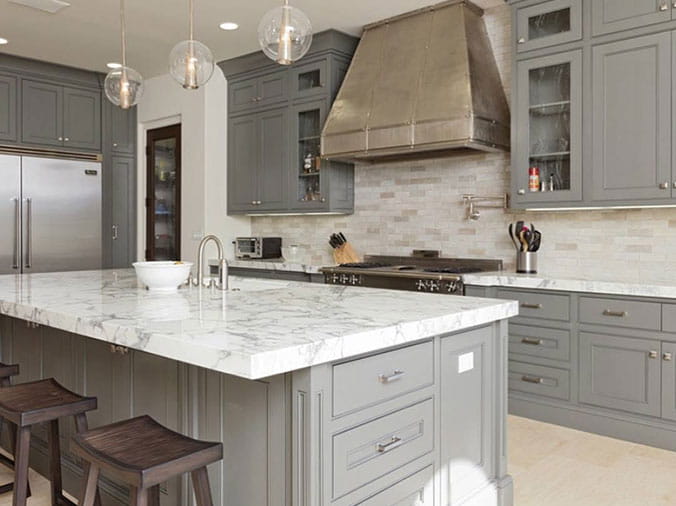 Kitchen with granite counters and stainless steel appliances